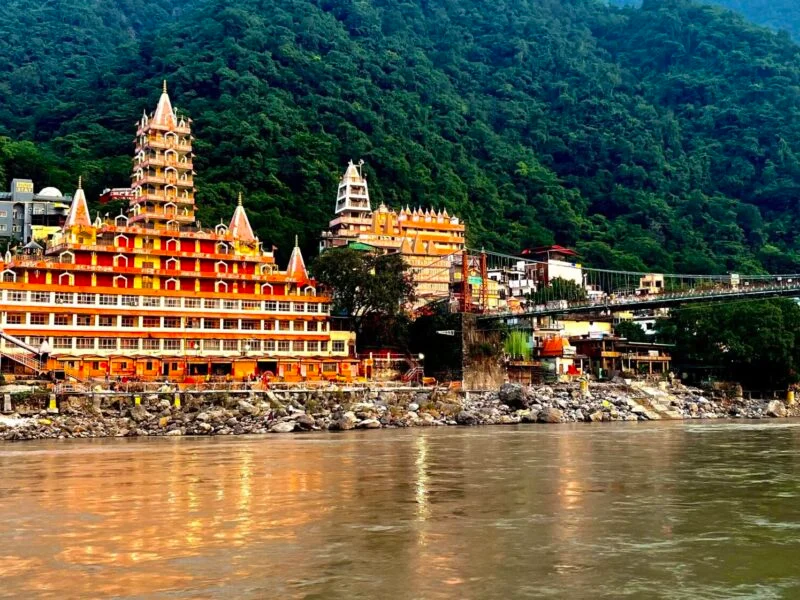 Rishikesh River Ganges and Himalayan foothills